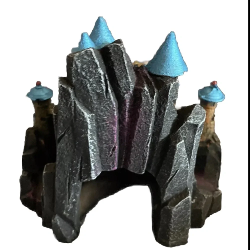- Aqua Culture Rustic Castle Aquarium Ornament Cute Castle Fish Hideout